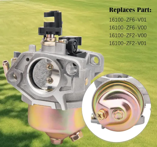 Vista 4 de Carburador GX390 GX340 compatible con Honda GX340 GX360 GX390 11HP 13HP generador de motor cortacésped motor carburador sustituye a 16100-ZF6-V01