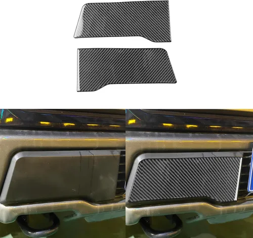 Vista 18 de Adhesivo de fibra de carbono para espejo retrovisor de automóvil, panel de poste triangular, adhesivo de pilar A, compatible con F150 SVT Raptor