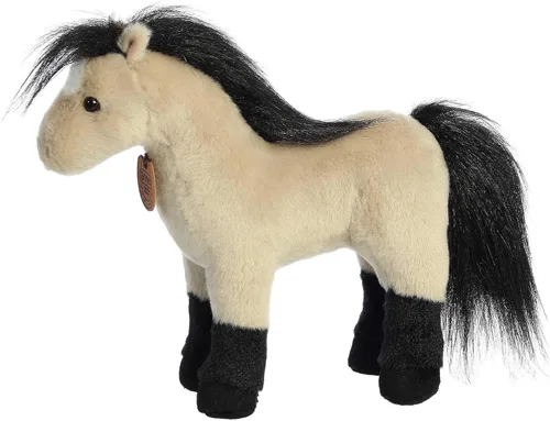 Vista 6 de Aurora® Exquisito peluche Breyer® Highland Pony - Detalles realistas - Juego imaginativo - Marrón 11 pulgadas