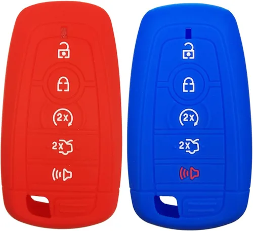 Vista 9 de 2 piezas Coolbestda Funda protectora completa para llavero remoto para Ford Bronco Mustang Fusion Raptor F250 F350 F450 F550 Edge Explorer