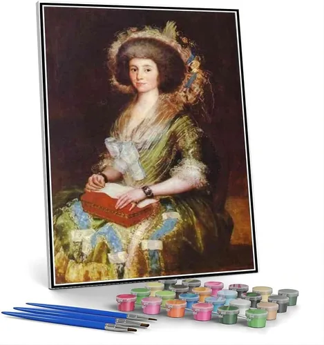Vista 6 de Pintura por números para kits de adultos Retrato de Ferdinand guillemardet Pintura por Francisco Goya Kit de pintura por números sobre lienzo