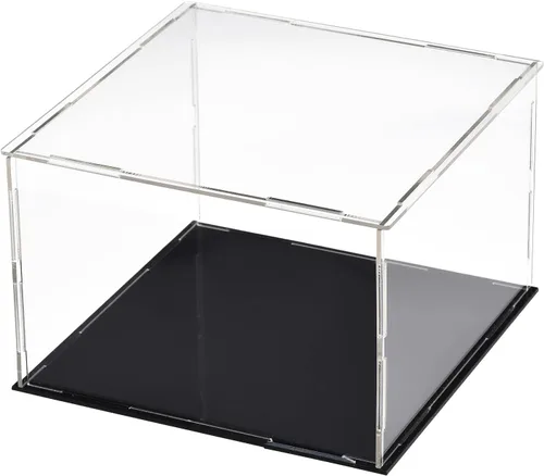 Vista 24 de DMiotech 1 caja de exhibición de acrílico transparente a prueba de polvo, 3.9 x 3.9 x 3.9 pulgadas para coleccionables