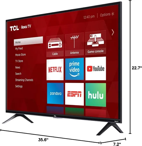Vista 5 de TCL 40S325 TV inteligente de 40 pulgadas 1080p Smart LED Roku TV (2019)