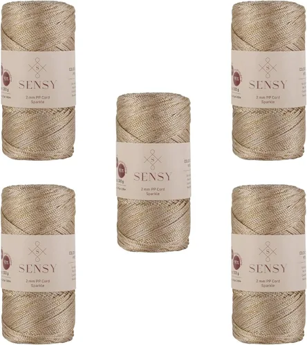 Vista 162 de Sensy Premium 2mm 229.5 metros de cuerda de poliéster 100% cordón de polipropileno Cordón de macramé 2mm Cordón para bolso de crochet Hilo
