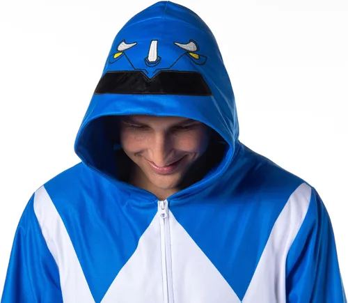 Vista 2 de INTIMO Power Rangers - Traje de pijama de una pieza para hombres y mujeres