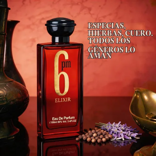 Vista 5 de A CENTER 6pm Elixir Eau de Parfum para hombre, 3.4 fl oz, cálida colonia de madera, fragancia de larga duración, aroma de tabaco ámbar, regalo