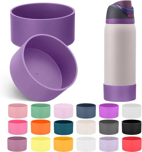 Vista 29 de Mity rain Bota de silicona 2PCS para botella de agua Owala FreeSip Malvavisco tímido