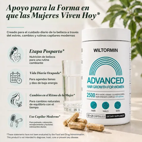 Vista 5 de Hair Growth Supplements for Visibly Thicker Fuller Hair and Scalp Coverage