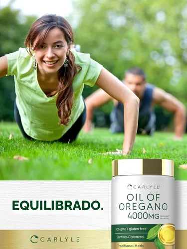 Vista 6 de Carlyle Suplemento de aceite de orégano 150 cápsulas de cápsulas blandas