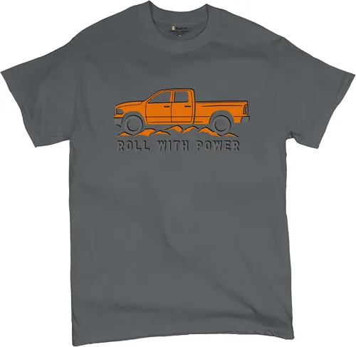 Vista 9 de Tee Hunt Camisetas gráficas y camisetas sin mangas para hombre Roll with Power Pickup Truck