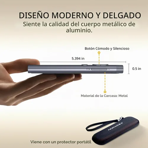 Vista 12 de Clicker de presentación N97s para presentaciones de PowerPoint con puntero digital