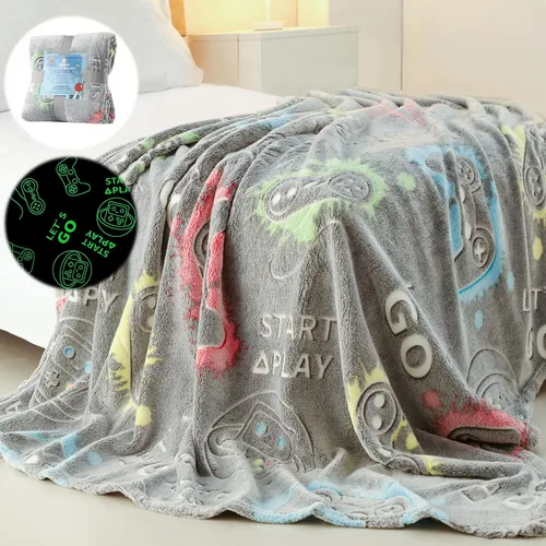Vista 9 de Manta que brilla en la oscuridad, regalos de mariposa para niñas, manta suave de 3, 4, 5, 6, 7, 8, 9, 10, 11, 12 años, juguetes para niñas pequeñas
