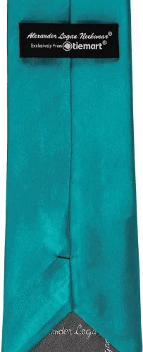 Vista 446 de tiemart Corbata de color sólido para hombre Longitud estándar