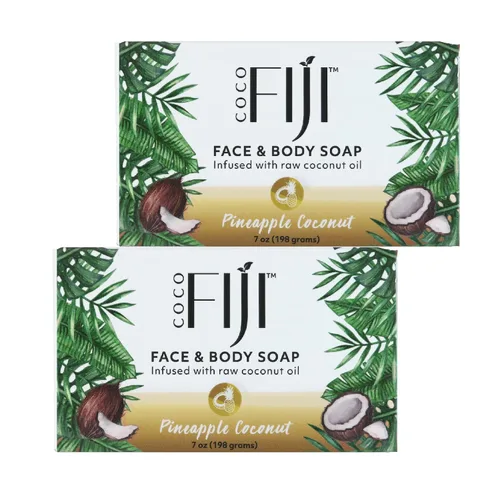 Vista 19 de Barra de jabón Coco Fiji para cara y cuerpo infundida con aceite de coco orgánico, Awapuhi Seaberry, aceite esencial, jabón natural para hidratar