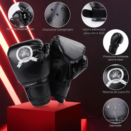 Vista 4 de SEISSO Kids Boxing Set for Boxing, Karate, Muay Thai, MMA Training