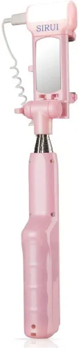 Vista 4 de Sirui SS-01 Smart Selfie Stick con luz LED incorporada, rosa