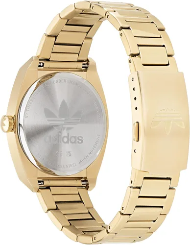 Vista 4 de adidas Reloj de pulsera de acero inoxidable en tono dorado (Modelo AOSY220262I), Oro