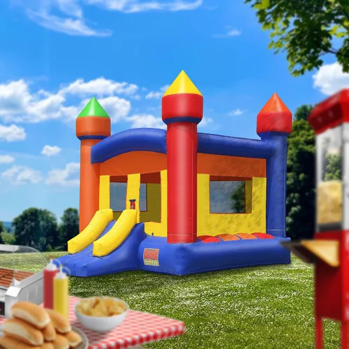 Vista 6 de Cloud 9 Castillo de rebote de grado comercial de 13 x 13 pies, gorila 100% de PVC, solo inflable