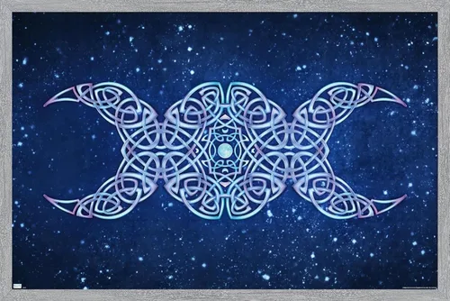 Vista 13 de Trends International Brigid Ashwood - Póster de pared de luna creciente, 22.4 pulgadas de largo x 14.7 pulgadas, versión enmarcada de madera