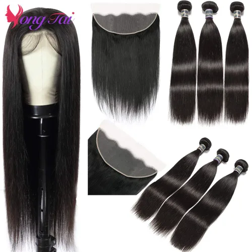 Vista 2 de Extensiones de cabello, liso, malasio, calidad 9A