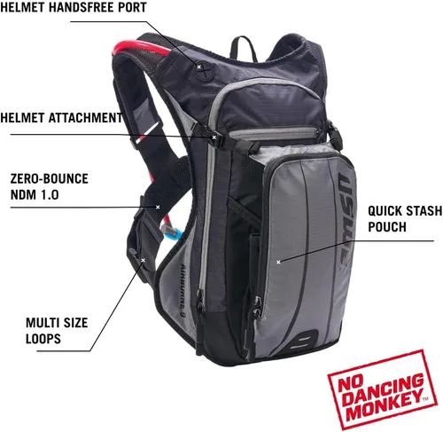 Vista 2 de USWE Airborne Limited Race Edition con bolsa de agua incluida, mochila de hidratación para hombres y mujeres, ideal para MTB, ciclismo, ciclismo