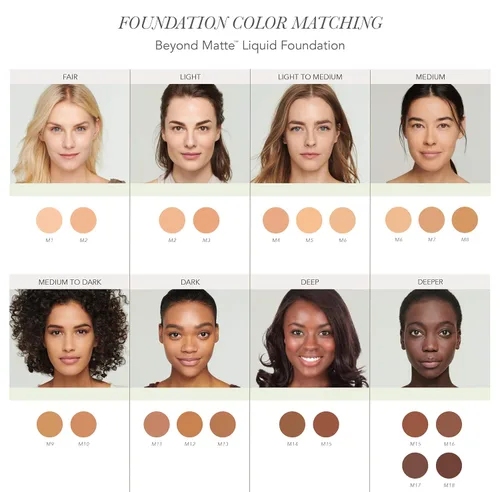 Vista 7 de jane iredale Beyond Matte Base líquida 3 en 1, ligera, cobertura para construir con un acabado semimate, maquillaje vegano, limpio y libre de M1