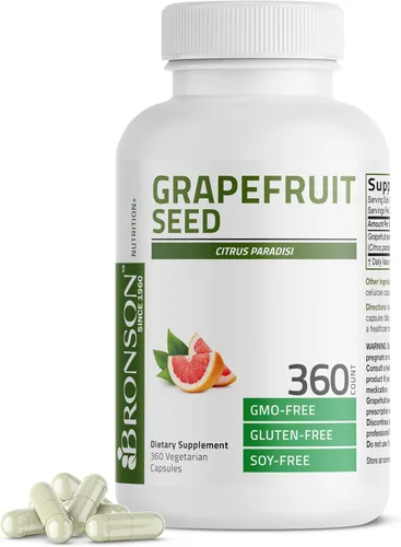 Vista 7 de Bronson Extracto de semilla de pomelo cítrico por porción Paradisi apoya la salud inmunológica y ayuda a mantener un tracto gastrointestinal