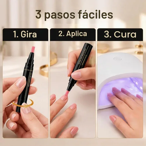 Vista 3 de Juego de bolígrafos profesionales para esmalte de uñas, 6 colores para arte Conjunto E