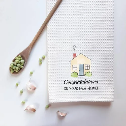 Vista 3 de ZJXHPO Toalla de cocina para el hogar, felicitaciones por tu nuevo hogar, toalla de cocina, regalo de inauguración de la casa, regalo