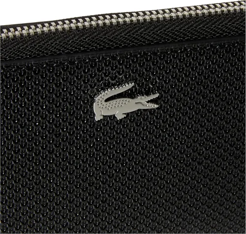 Vista 3 de Lacoste Cartera Chantaco con cremallera delgada para mujer Negro
