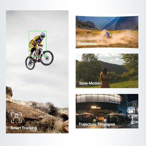Vista 6 de Feiyu Pocket 3 Cámara cardán desmontable inalámbrica de 3 ejes con zoom - 1/2.3 pulgadas CMOS, 130 ° FOV, 4K 60 FPS, seguimiento AI, estabilizador