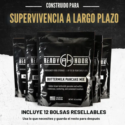 Vista 7 de Ready Hour Cubo de Desayuno (128 Porciones), Suministro de Alimentos de Emergencia, Kit de Alimentos de Emergencia, Alimentos con Vida Útil de 25
