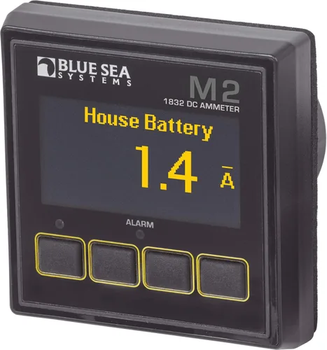Vista 7 de Medidores digitales OLED M2 de Blue Sea Systems