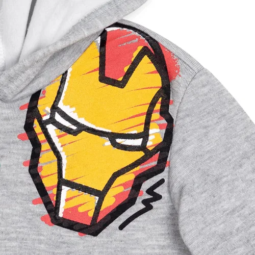 Vista 4 de Marvel Avengers Hulk Thor Spider-Man Basics - Sudadera con capucha para niños pequeños a grandes