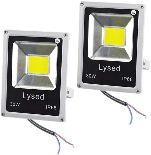 Vista 9 de Luz de inundación de 12 voltios, luces de pesca con arco de 30 W, luces de inundación de bajo voltaje, para exteriores, IP66 impermeable