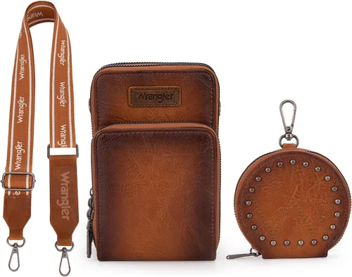 Vista 6 de Wrangler RFID Blocking Crossbody Purses for Women Cell Phone Wallet with Credit Card Slots
