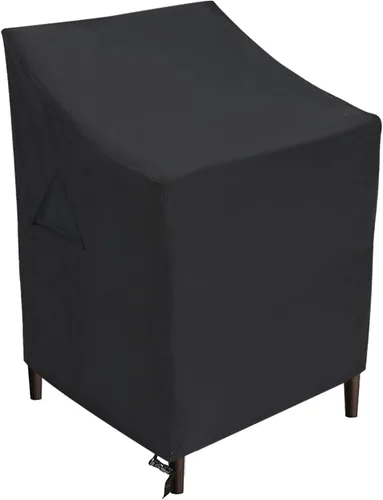 Vista 13 de ABCCANOPY Funda para silla de patio, apilable, impermeable, para exteriores, duradera, resistente a los rayos UV, de poliéster, funda para muebles