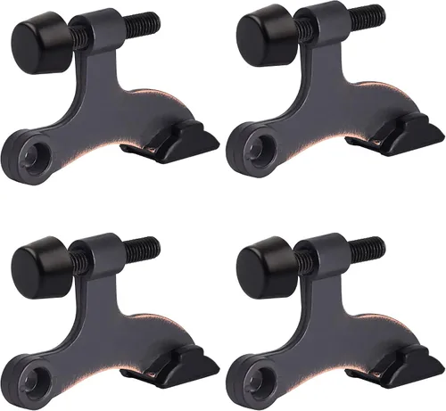 Vista 9 de HOMOTEK Paquete de 12 Topes de Puerta de Latón Antiguo de Pasador de Bisagra, Tope de Puerta Ajustable de Lujo Resistente de 2-1/2"x1-3/4