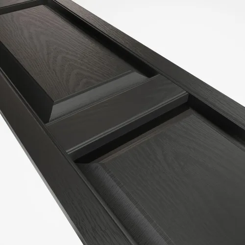 Vista 7 de Ekena Millwork Lifetime Vinyl LP2S12X03500BL - Persianas de vinilo estándar de dos paneles iguales de por vida, persianas de vinilo de panel 002