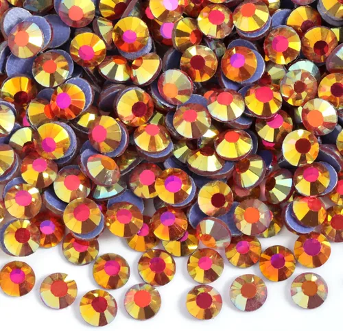Vista 28 de 6000 diamantes de imitación termoadhesivos a granel, diamantes de imitación azules para ropa de manualidades, cristales termoadhesivos para Zafiro