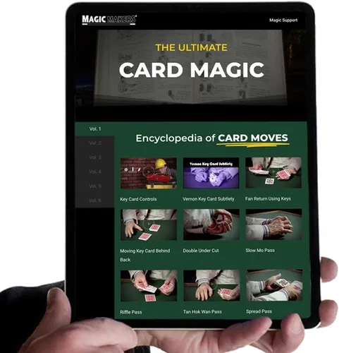 Vista 4 de Magic Makers Ultimate Card Magic Kit 170 efectos de cartas con cubierta de pelacicicletas