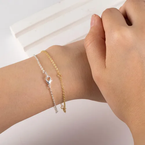 Vista 4 de Extensores de collar de oro, extensores de cadena de oro de 14 quilates con cierre de langosta, cadenas de extensión de collar, pulsera y tobillera