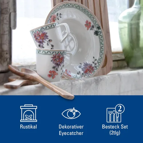 Vista 4 de Villeroy & Boch Artesano - Juego de servidor de ensalada original: madera de acacia, holz - Akazie, marrón
