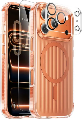 Vista 62 de Funda magnética diseñada para iPhone 11, [probada contra caídas de grado militar] [compatible con MagSafe] Funda protectora delgada translúcida mate