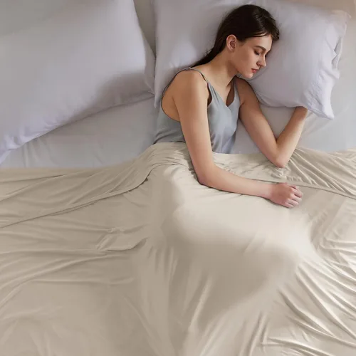 Vista 15 de Bedsure - Manta refrescante para personas que tienen calor al dormir, para habitación de niñas y niños, cobija fresca, ropa de cama ligera