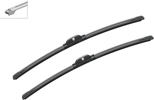 Vista 6 de Repuesto original de escobillas limpiaparabrisas de 22" x 22" (paquete de 2 unidades). Bosch Aerotwin 3397118933