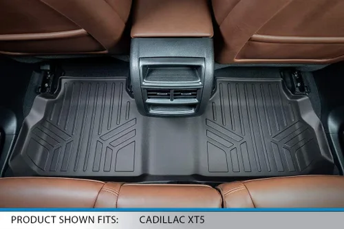 Vista 4 de MAXLINER - Juego de tapetes de piso de ajuste personalizado de 2 filas compatibles con Cadillac XT5 2017-2025