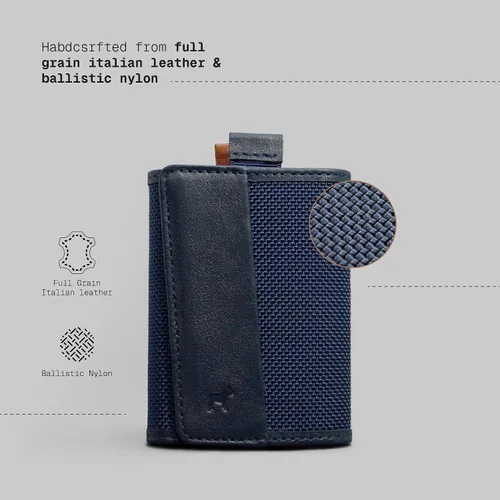 Vista 21 de The Frenchie Co. - Wallet Mini - Mini billetera organizadora de tarjetas compacta - Diseño de bolsillo delgado para el transporte diario - Perfil