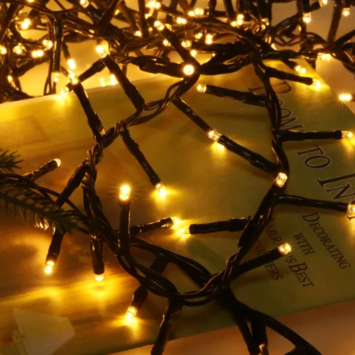 Vista 6 de Ogrmar Luces de Racimo de Navidad de 49 pies 500 LED 8 Modos Luces de Cadena de Navidad con Función de Temporizador y Conectables para Navidad