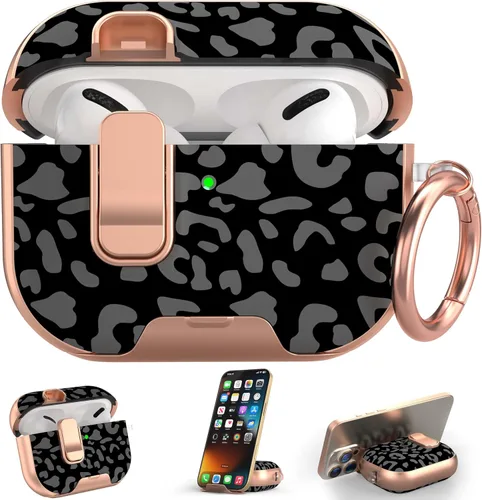 Vista 9 de Funda para Apple AirPods Pro 3 2025 con bloqueo de seguridad y soporte para negro - p